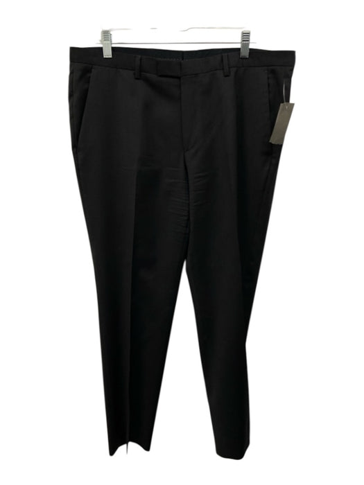 Boss Size 36 Dark Gray Wool Blend Solid Dress Men's Pants Dark Gray / 36