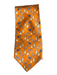 Yves Saint Laurent Orange Silk Light Bulbs Men's Ties Orange