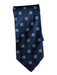 No Brand Blue Silk Micro Men's Ties Blue
