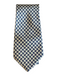 Barneys New York Beige & Blue Print Silk Abstract Men's Ties Beige & Blue Print