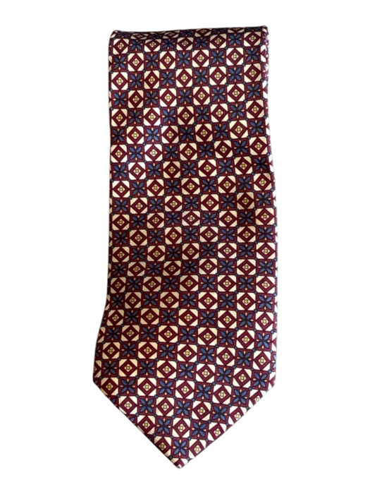 Barneys New York Red & Blue Silk Floral Men's Ties Red & Blue