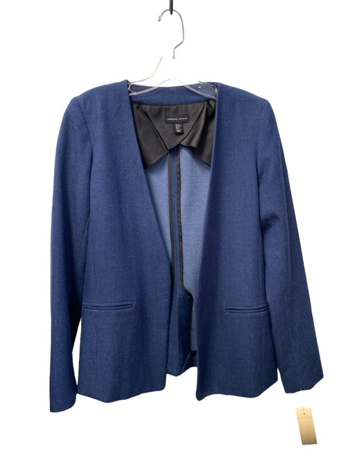 Adrienne Vittadini Size XS Blue Polyester Faux Pockets Long Sleeve Blazer Blue / XS
