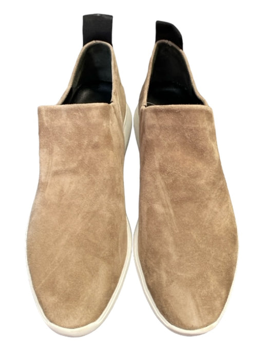 Via Spiga Shoe Size 7 Taupe Suede Almond Toe Slip On Stretch Panel Shoes Taupe / 7