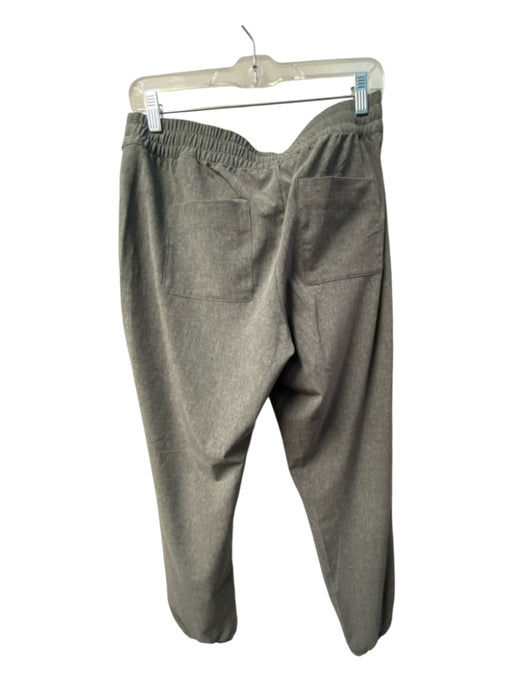 BR Standard Size Small Gray Polyester Blend Elastic Waist Heathered Jogger Pants Gray / Small