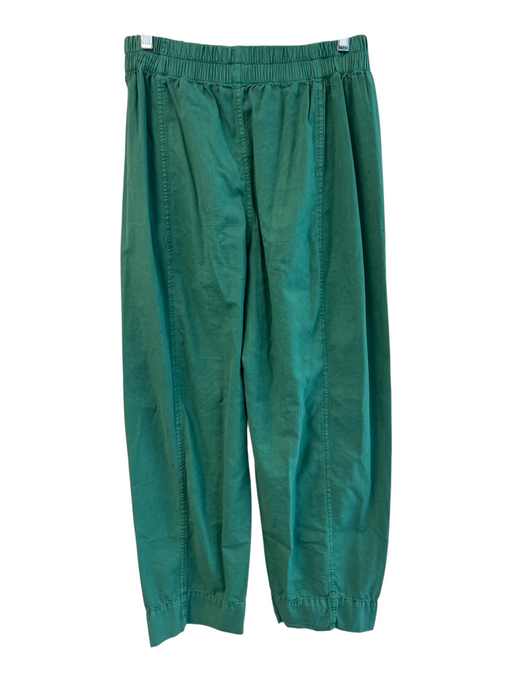 Free People Size XS Green Cotton & Rayon Elastic Waist Front Pocket Pants Green / XS