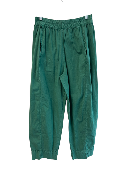 Free People Size XS Green Cotton & Rayon Elastic Waist Front Pocket Pants Green / XS