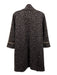 Lior Paris Size M Gray, Brown & Black Polyester & Spandex Mock Neck Dress Gray, Brown & Black / M