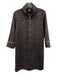 Lior Paris Size M Gray, Brown & Black Polyester & Spandex Mock Neck Dress Gray, Brown & Black / M