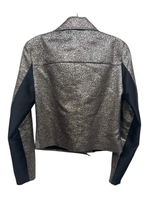 SB by Sachin & Babi Size S Gold, Silver & Black Polyester & Cotton Moto Jacket Gold, Silver & Black / S