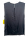 Equipment Size XS Black Lamb leather Round Neck Sleeveless Fabric Block Top Black / XS