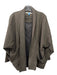 7115 by Szeki Size XS Dark Green COTTON & LINEN Pockets Open Front Jacket Dark Green / XS