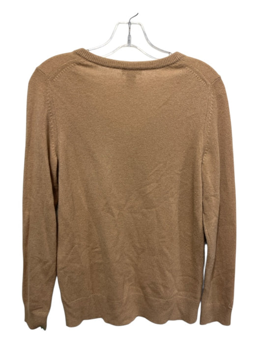 only mine Size M Light Brown Cashmere Long Sleeve V Neck Sweater Light Brown / M