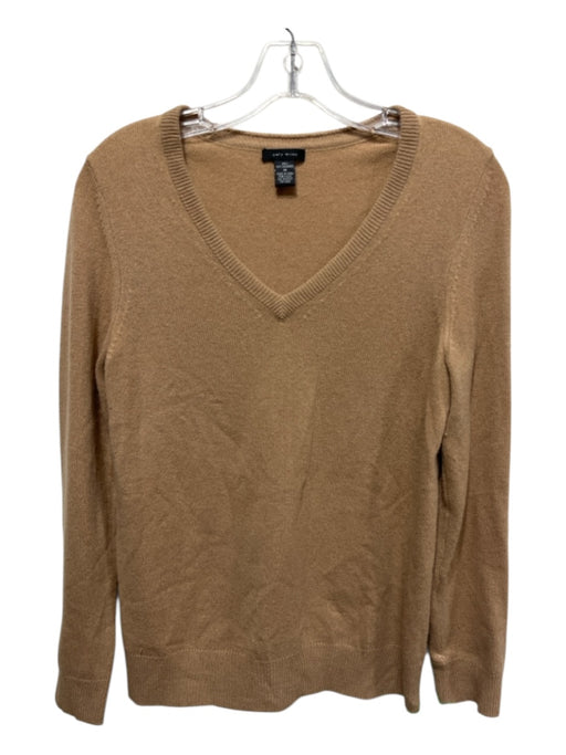 only mine Size M Light Brown Cashmere Long Sleeve V Neck Sweater Light Brown / M