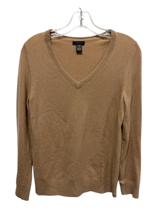 only mine Size M Light Brown Cashmere Long Sleeve V Neck Sweater Light Brown / M