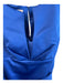 Kay Unger Size 8 Royal Blue Polyester Sleeveless Back Zip Round split neck Dress Royal Blue / 8