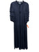 Rebecca Taylor Size S Navy Poly Blend Long Sleeve Keyhole Neck Maxi Dress Navy / S