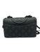 Tory Burch Black Leather Magnetic Closure Matte Crossbody Bag Black
