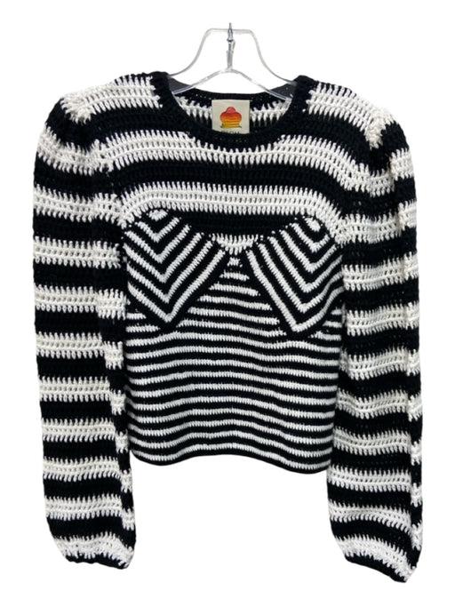 Farm Rio AS IS Size XS Black & White Cotton Sweater Black & White / XS