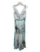 Le Sirenuse Size 38 Cotton Sleeveless Ikat Landscape Architectural Print Dress Cotton / 38