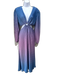 Jonathan Simkhai Size S Blue & Purple Polyester Gradient Ribbed Open Back Dress Blue & Purple / S