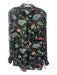 Equipment Femme Size S Black & Multi No Fabric Tag Long Sleeve Sheer Top Black & Multi / S
