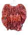 Farm Rio Size XS Pink, orange & red Cotton Flora & Fauna Floral Applique Top Pink, orange & red / XS