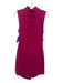 Hevron Size S Magenta Pink Linen Sleeveless Cutout Button Front Dress Magenta Pink / S