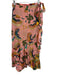 Farm Rio Size S Pink, Yellow & Multi Print Cotton Flora & Fauna Wrap Midi Skirt Pink, Yellow & Multi Print / S