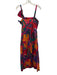 Farm Rio Size S Magenta Pink & Multi Cotton Sleeveless Flora & Fauna Dress Magenta Pink & Multi / S