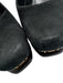 Fendi Shoe Size 37 Black & Bronze Leather Upper Suede Logo Square Toe Wedges Black & Bronze / 37