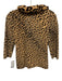 Blumarine Size XS Light Brown & Brown No Fabric Tag 1/2 Sleeve Faux Fur Cardigan Light Brown & Brown / XS