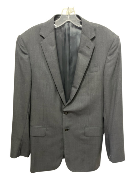 Ralph Lauren Black Dark Gray Wool Blend Plaid 2 Button Men's Blazer 38