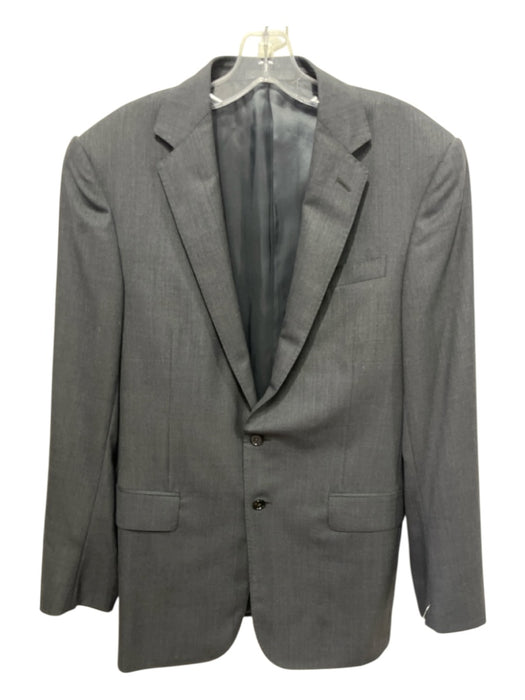 Ralph Lauren Black Dark Gray Wool Blend Plaid 2 Button Men's Blazer 38