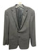 Ralph Lauren Black Dark Gray Wool Blend Plaid 2 Button Men's Blazer 38