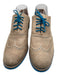 Cole Haan Shoe Size 11 Taupe & Blue Leather Block Heel Brogue Loafers Taupe & Blue / 11