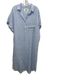 Grayson Size M/L Light Blue Linen Quarter Button Oversized Shirt Dress Light Blue / M/L
