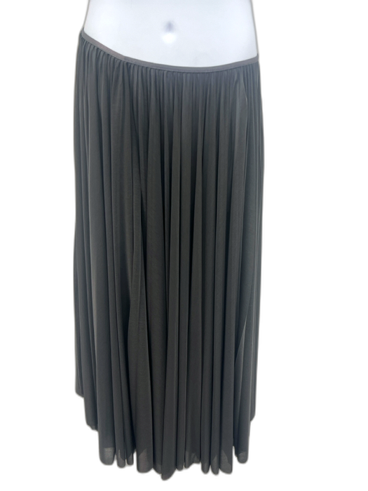Roberto Cavalli Size 40 / s Black Viscose Blend Silk Trim Accordion Pleats Dress Black / 40 / s