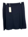 Tory Sport Size 6 Navy Blue Polyester Pleated Side Zip Above Knee Skirt Navy Blue / 6