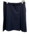 Tory Sport Size 6 Navy Blue Polyester Pleated Side Zip Above Knee Skirt Navy Blue / 6