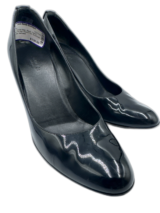 Gucci Shoe Size 11 Black Patent Leather Mid Heel Round Toe Pumps Black / 11