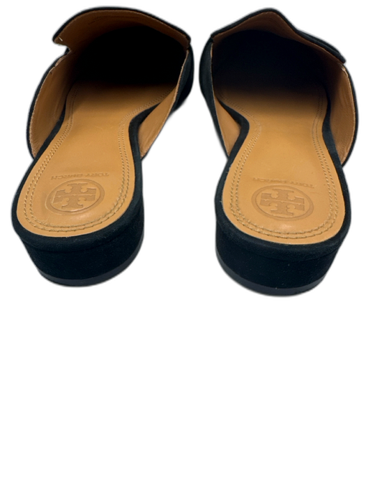 Tory Burch Shoe Size 11 Black Suede Pointed Toe Mule Flats Black / 11