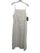 Posse Size M/L White Cotton Sleeveless Spaghetti Strap Midi Pockets Dress White / M/L
