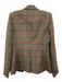 Veronica Beard Size 6 Brown, Red & Blue Wool Blend Houndstooth Check Jacket Brown, Red & Blue / 6