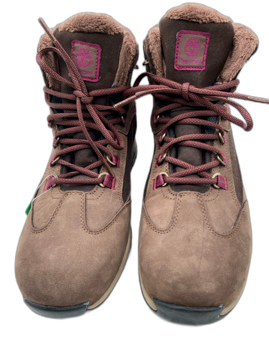 Timberland Shoe Size 10 Brown, Burgundy & Tan Leather Contrast Laces Booties Brown, Burgundy & Tan / 10