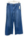 Free People Size 1 Med Wash Cotton Denim Mid Rise Zip & Button Wide Leg Jeans Med Wash / 1