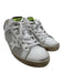 Golden Goose Shoe Size 40 White, Black & Silver Leather star Grommet Sneakers White, Black & Silver / 40