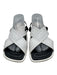 Dries Van Noten Shoe Size 39.5 White & Black Leather Square Toe Buckle Sandals White & Black / 39.5