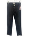 Frame Size 26 Black Cotton & Modal Denim Zip Fly High Waist Straight Leg Jeans Black / 26