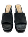 Schutz Shoe Size 10 Black Suede Peep Toe Mule Platform Wedges Black / 10
