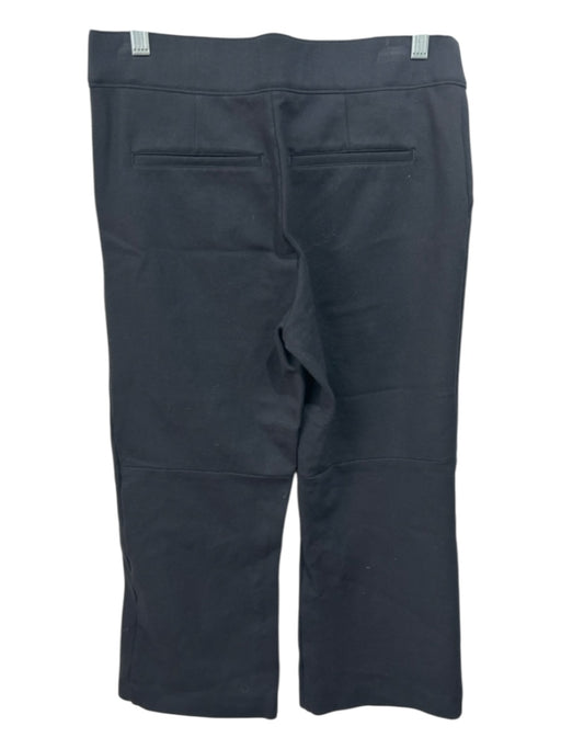 Spanx Size L Black Rayon Blend Elastic Waist Faux Pockets Wide Leg Pants Black / L